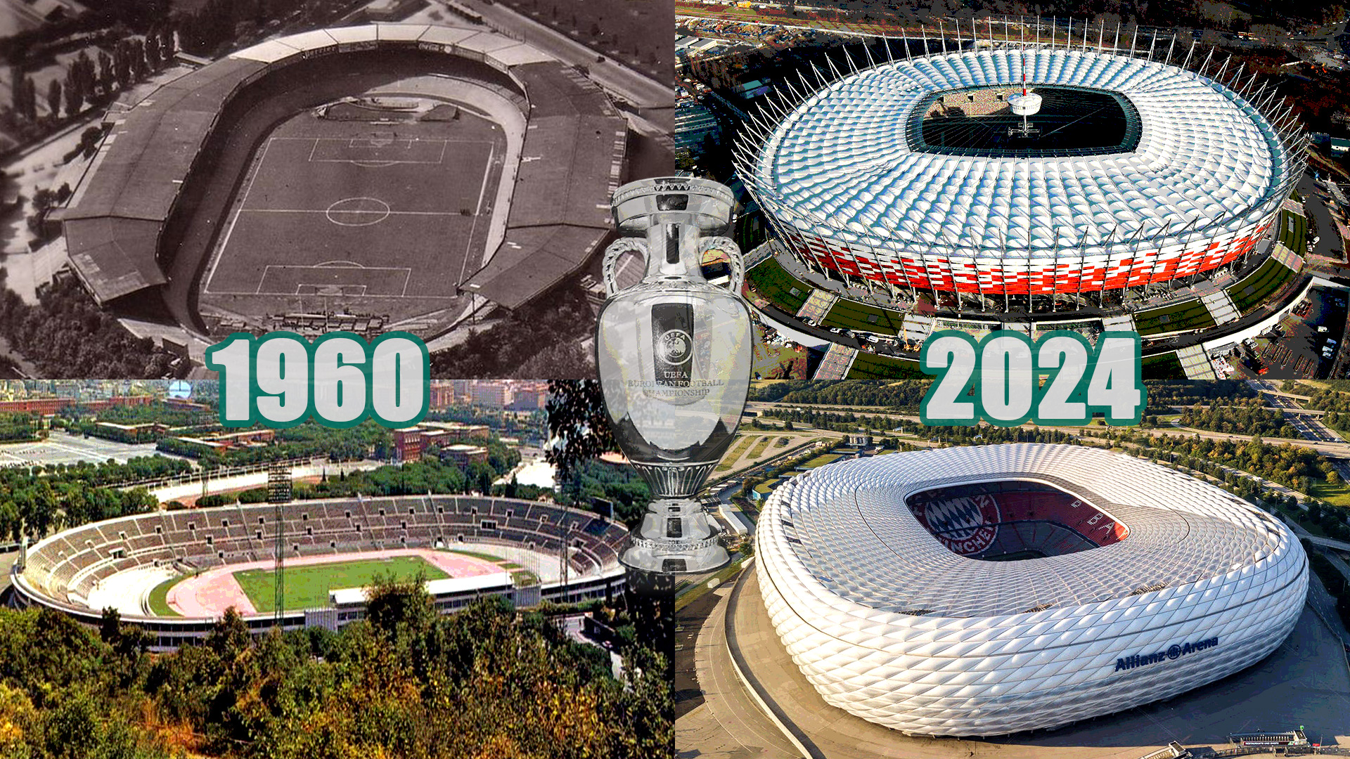 All UEFA Euro Stadiums (19602024) TFC Stadiums