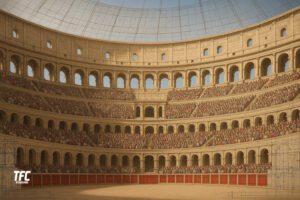 colosseum in rome.-tiered-seating