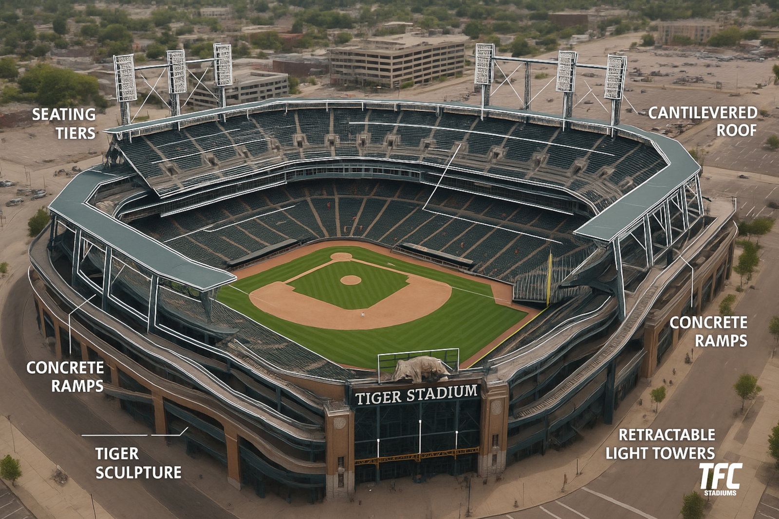 tiger stadium Comerica Park