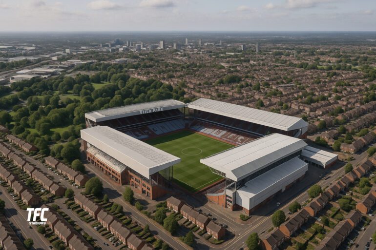 Villa Park aerial view