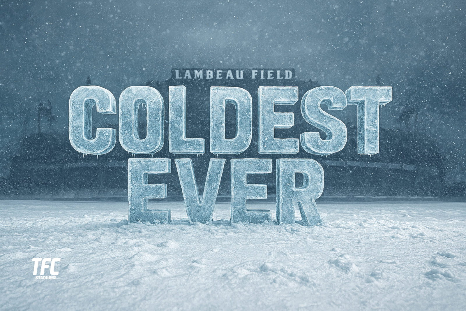 Lambeau Field coldest matches