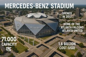 mercedez benz stadium facts