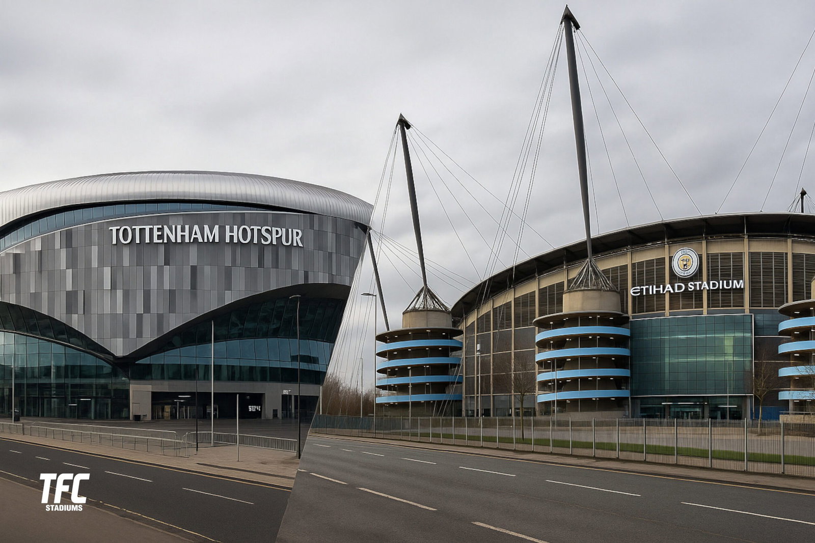 Tottenham Hotspur Stadium and the Etihad