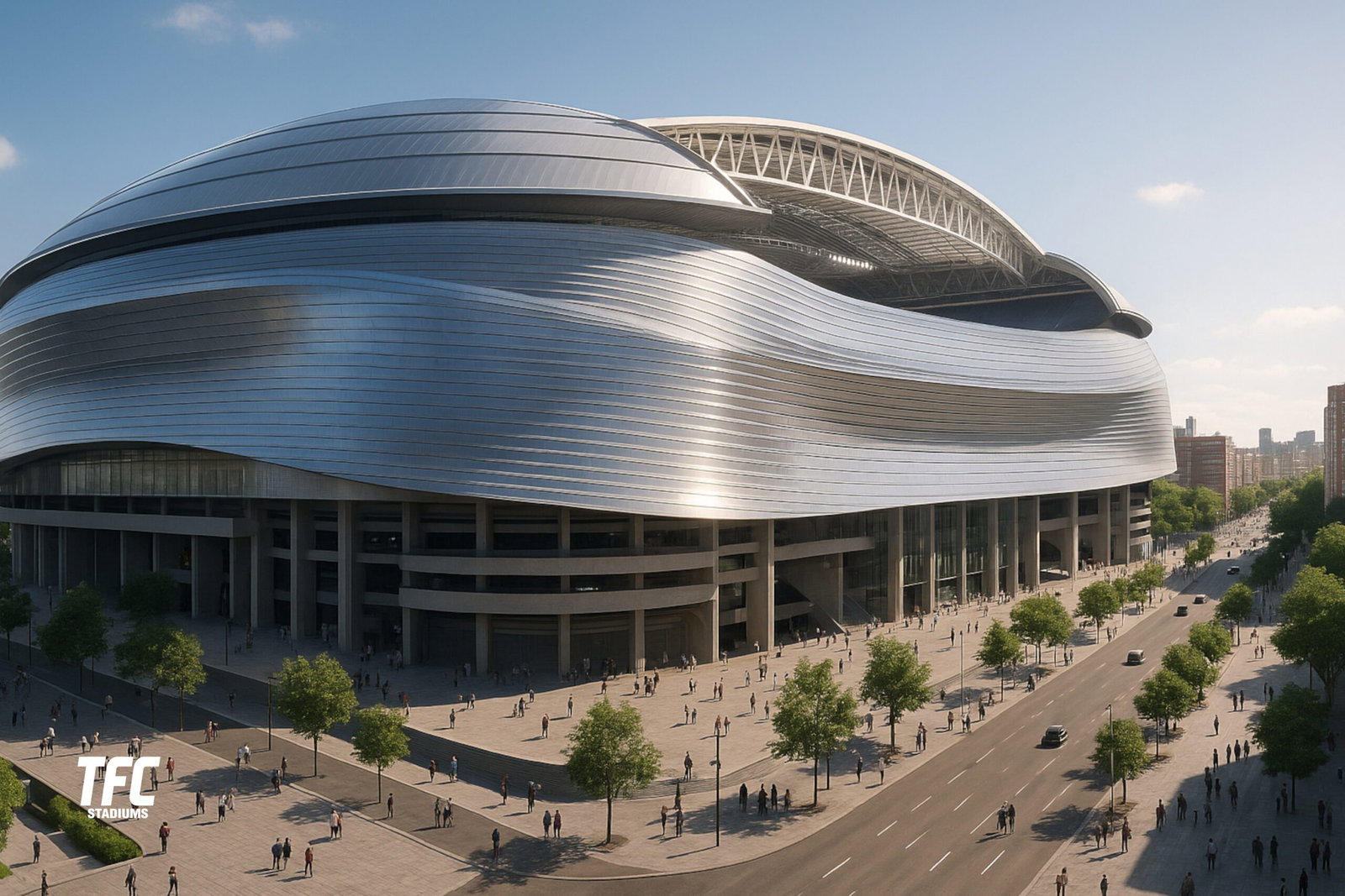 Santiago Bernabéu day architecture