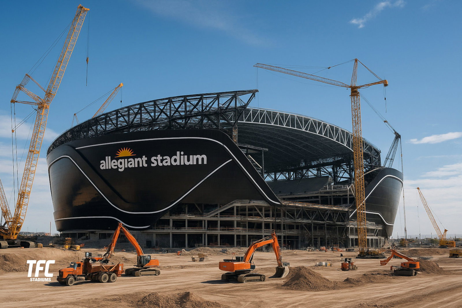 allegiant stadium construction