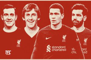 Anfield Legendary players including Dalglish and Salah