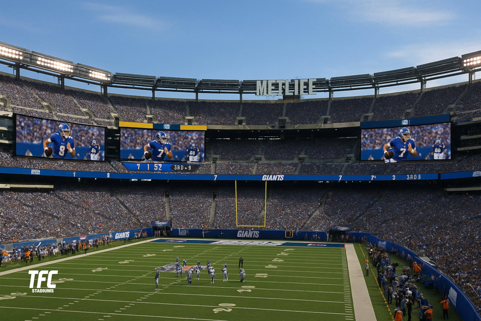 MetLife giant video boards