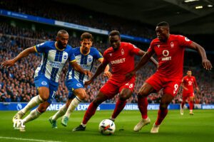 Brighton vs Forest at the Amex