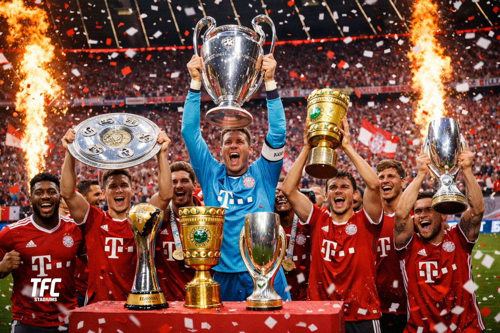 Allianz Arena - Bayern Munich trophies