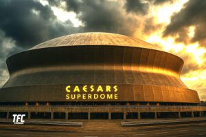 caesars superdome - largest fixed dome