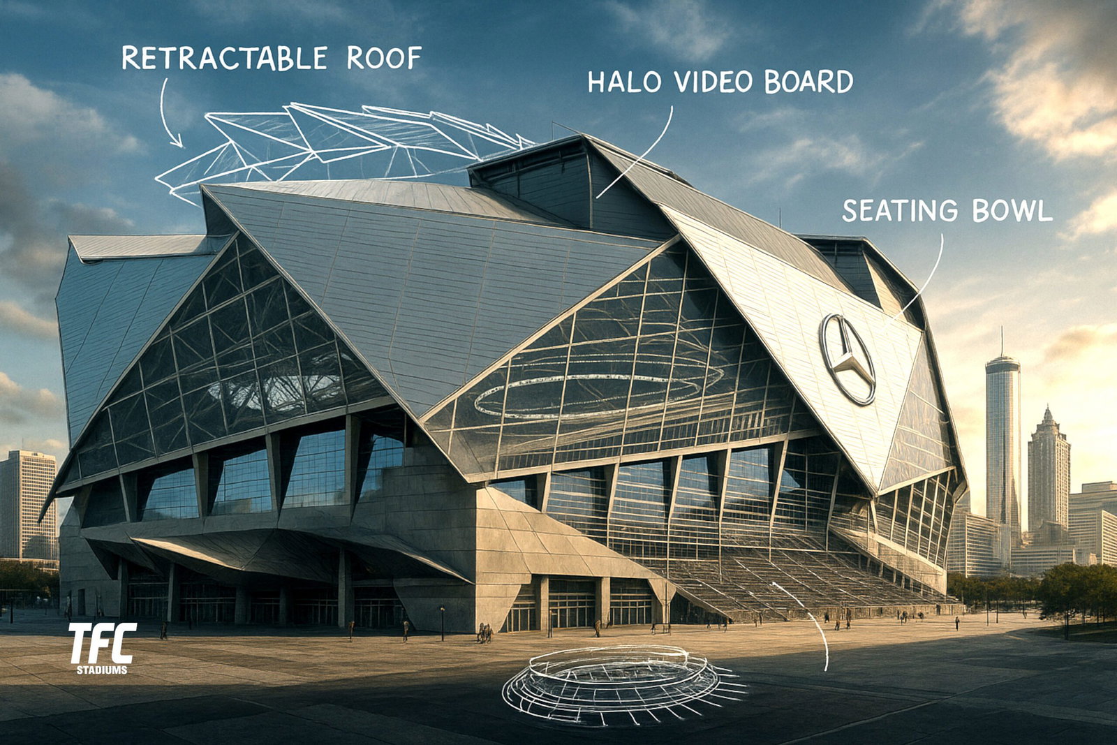 mercedes benz stadium architecture
