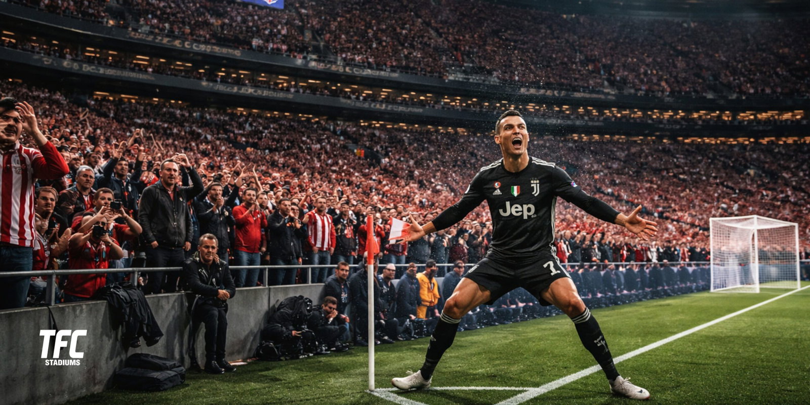 Cristiano Ronaldo scores at Wanda Metropolitano