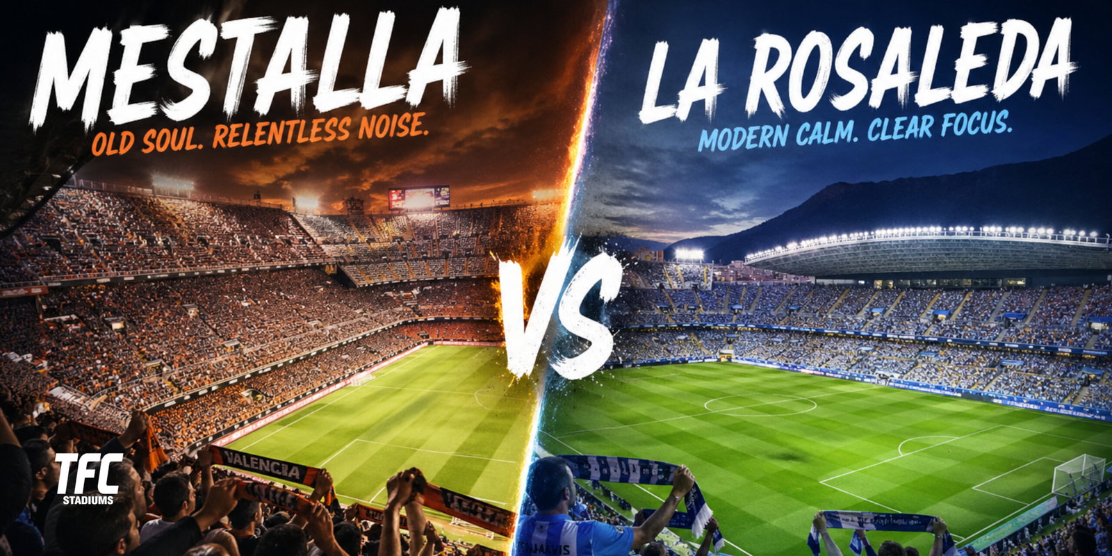 Mestalla Compared to La Rosaleda