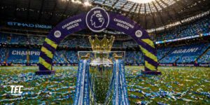 Man City title celebrations at the etihad