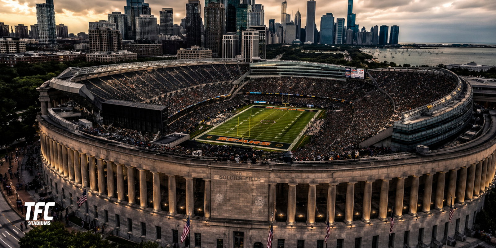 Aerial View of Soldier Field