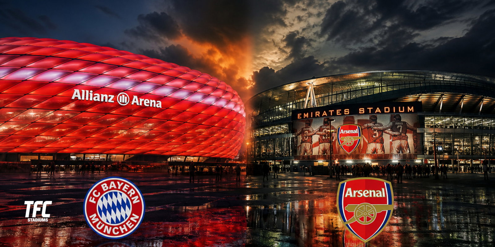 Allianz Arena vs Emirates Stadium