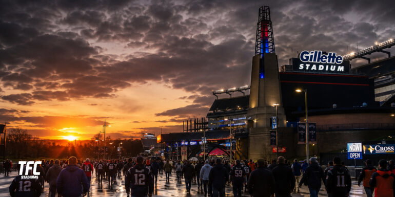 Gillette Stadium walking routes