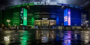 Metlife Color change Jets and Giants