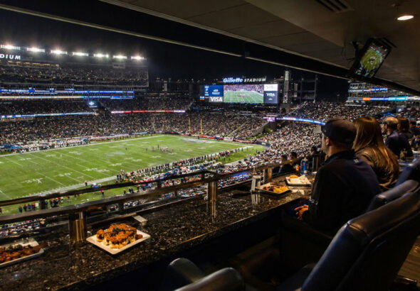 Gillette Stadium cross pavillion