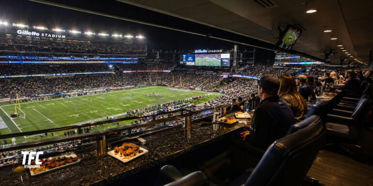 Gillette Stadium cross pavillion