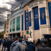 Fans arriving at Stamford Bridge Stadium